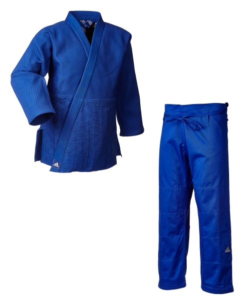 adidas Judo-Anzug &quot;Millenium&quot; blau/silbernes Logo, J990B