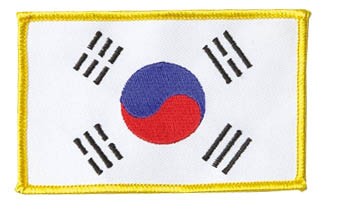 Patch Korea gelber Rand