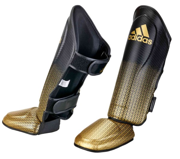 adidas Pro Kickboxing Schienbein-Spannschutz black/gold, adiKBSI300