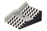 Guts Fingerboard-Rampe mit Treppenstufen 3912 Guts Fingerboard-Rampe mit Treppenstufen 3912