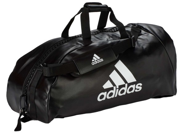 adidas 2in1 Bag &quot;martial arts&quot; black/white PU, adiACC051