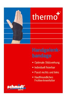 thermo+ Handgelenkstütze Handgelenksbandage aus Neopren von Schmidt Sports