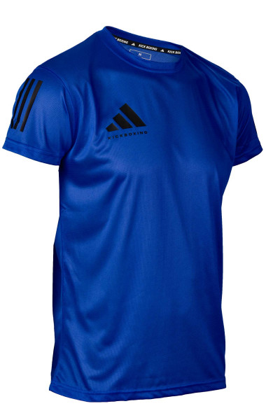 adidas Kickbox-T-Shirt Basic blau/schwarz, adiKBTS100