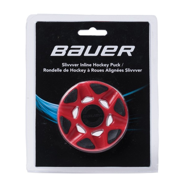 Bauer SLIVVVER Inlinehockeypuck rot/schwarz 1049840