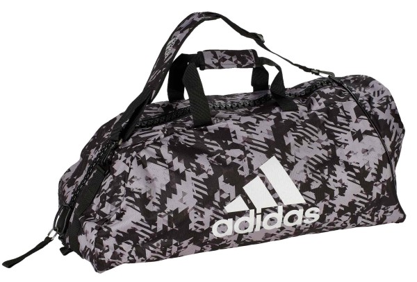adidas 2in1 Bag &quot;martial arts&quot; black/camo silver Nylon, adiACC058