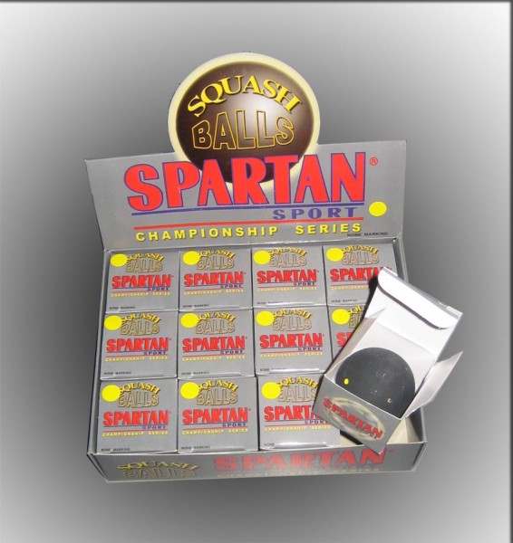 1 Spartan Squash-Ball weißer Punkt (slow)