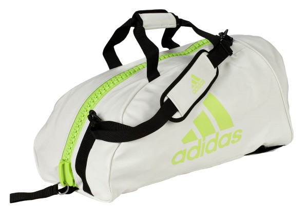 adidas 2in1 Bag &quot;martial arts&quot; white/lime PU, adiACC051