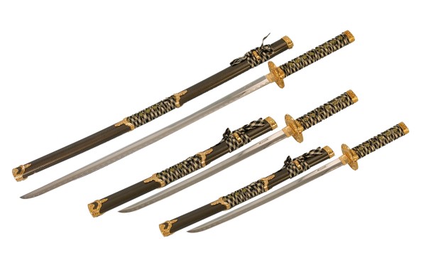 Zierschwerter schwarz/gold