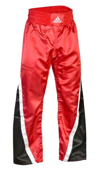 adidas Kickboxhose Team schwarz/rot/weiß ADITU04