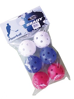 Spartan Floorball-Bälle, 6er Pack, 1028