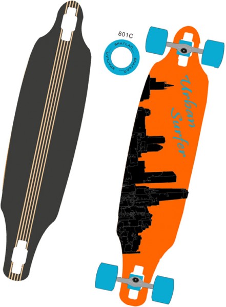 Longboard Urbann Surfer 38, 23344