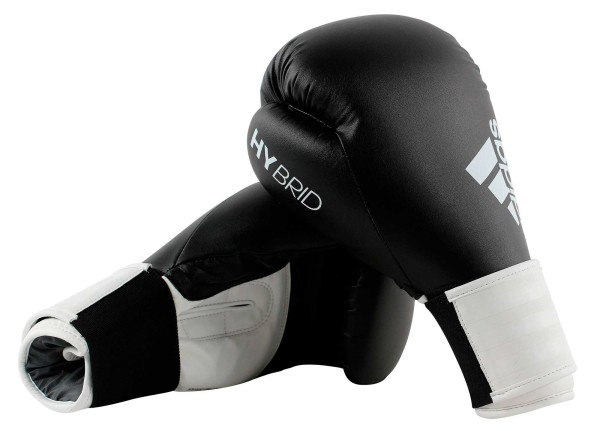 adidas Boxhandschuhe Hybrid 100, schwarz/weiß, ADIH100