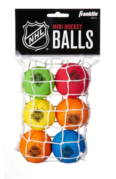 Franklin Schaumstoff Mini-Hockey Bälle, 6er Pack