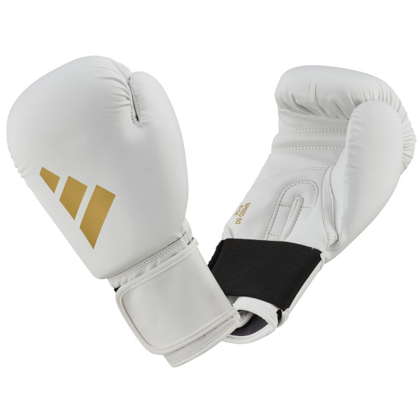 adidas Boxhandschuhe Speed 50, ADISBG50 white/gold