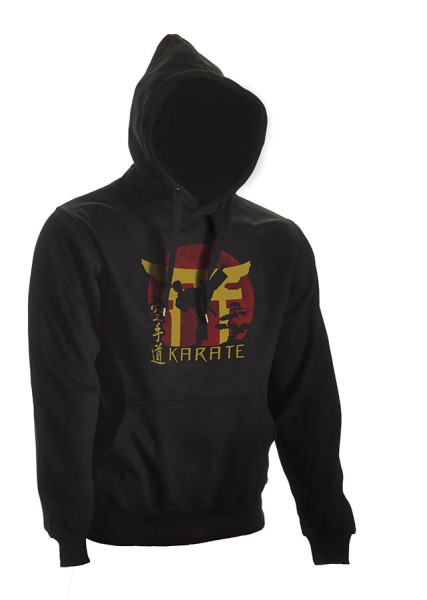 Karate Hoodie Torii schwarz