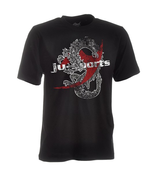 Dark-Line T-Shirt Dragon schwarz