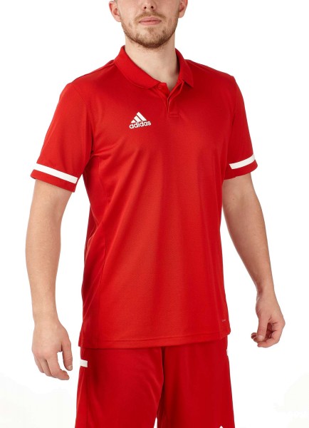 adidas T19 Polo Shirt Männer rot/weiß, DX7266