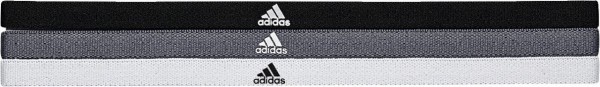 adidas Haarbänder schwarz/grau/weiß, 3er Pack M65247